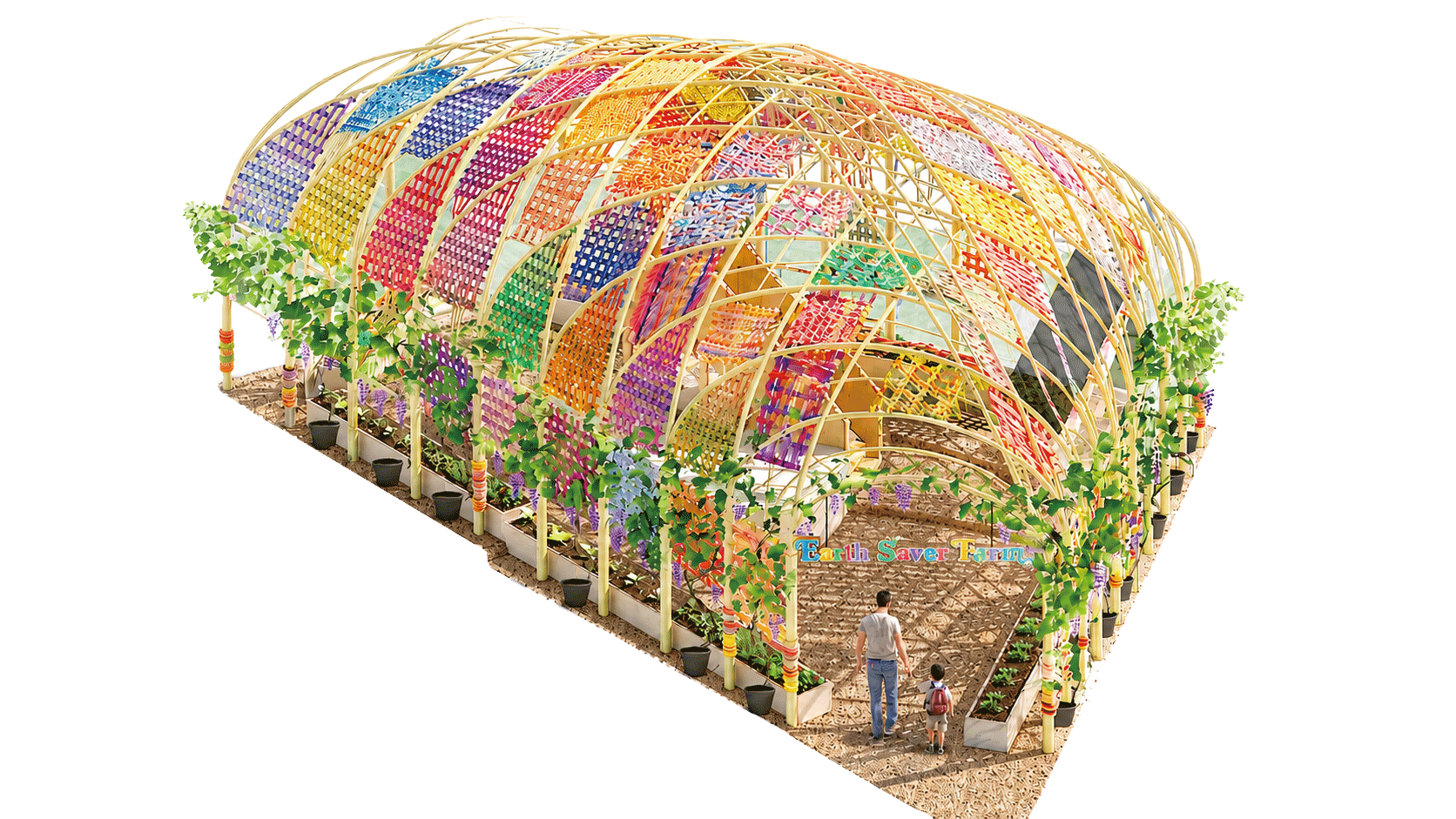 GREEN×EXPO 2027 Earth Saver Farm パース図